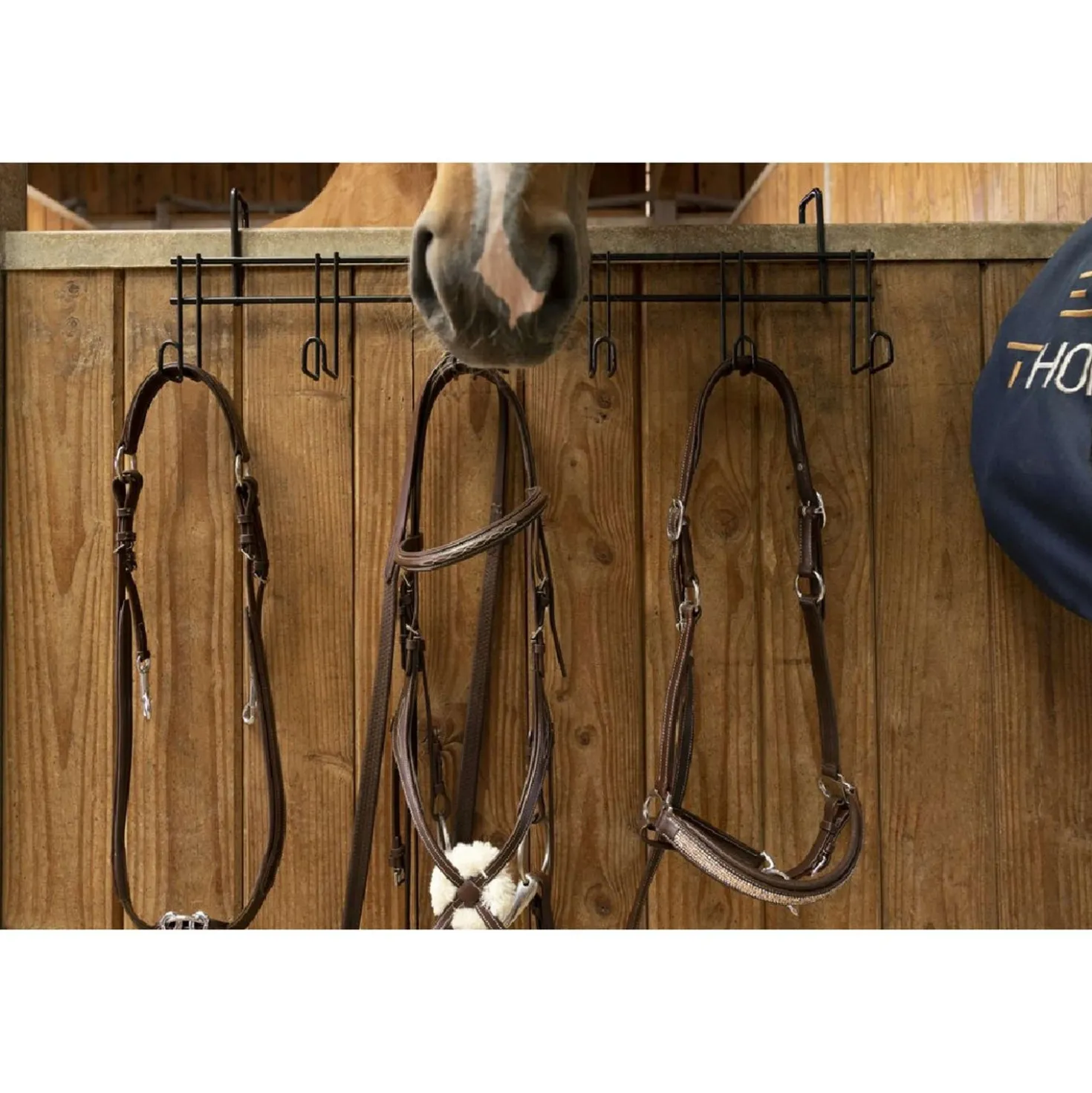 Hippotonic Hoofdstelhanger met 6 Haken Zwart