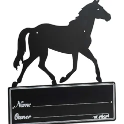 Hippotonic Naamplaatje Paard Zwart