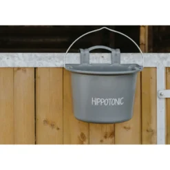 Hippotonic Voerbak met Hengsel Donkergrijs