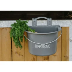 Hippotonic Voerbak met Hengsel Donkergrijs