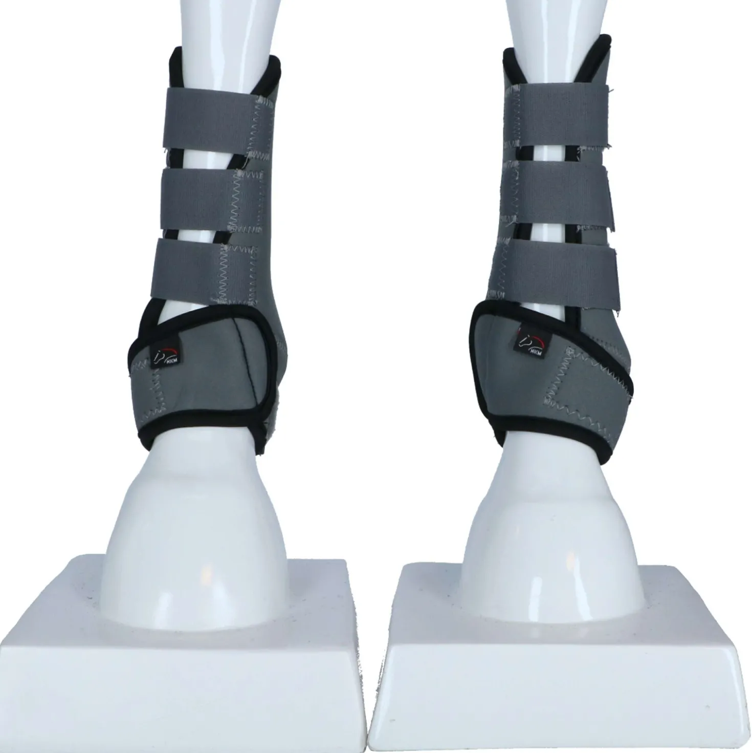 HKM Beenbeschermers Colour Neopreen Grijs/Zwart