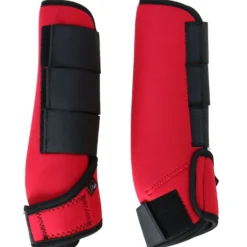 HKM Beenbeschermers Colour Neopreen Rood/Zwart