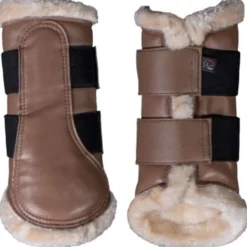 HKM Beenbeschermers Comfort Premium Fur Taupe