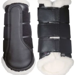 HKM Beenbeschermers Comfort Zwart/Wit
