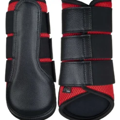 HKM Beenbescherming Breath Rood/Zwart