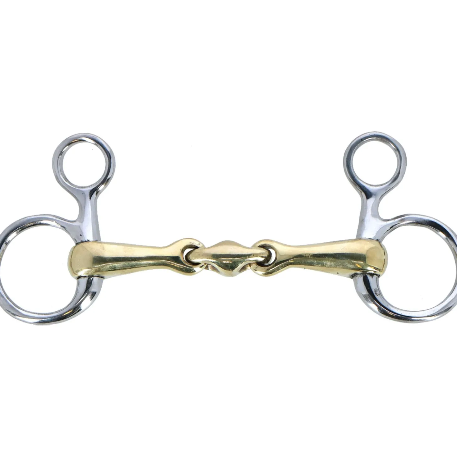 HKM Bit Argentaan 16mm met Edelstaalringen 40mm