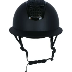 HKM Cap Glamour Shield Zwart/Zwart