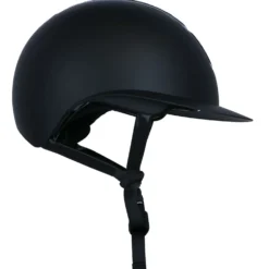 HKM Cap Glamour Shield Zwart/Zwart