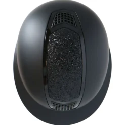 HKM Cap Glamour Shield Zwart/Zwart