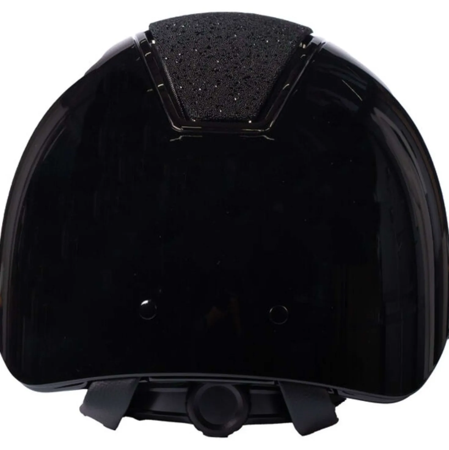 HKM Cap Lady Shield Brillant Zwart/Zilver