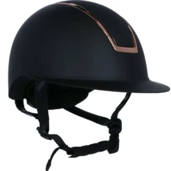 HKM Cap Lady Shield Zwart/Rosegoud