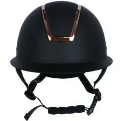 HKM Cap Lady Shield Zwart/Rosegoud