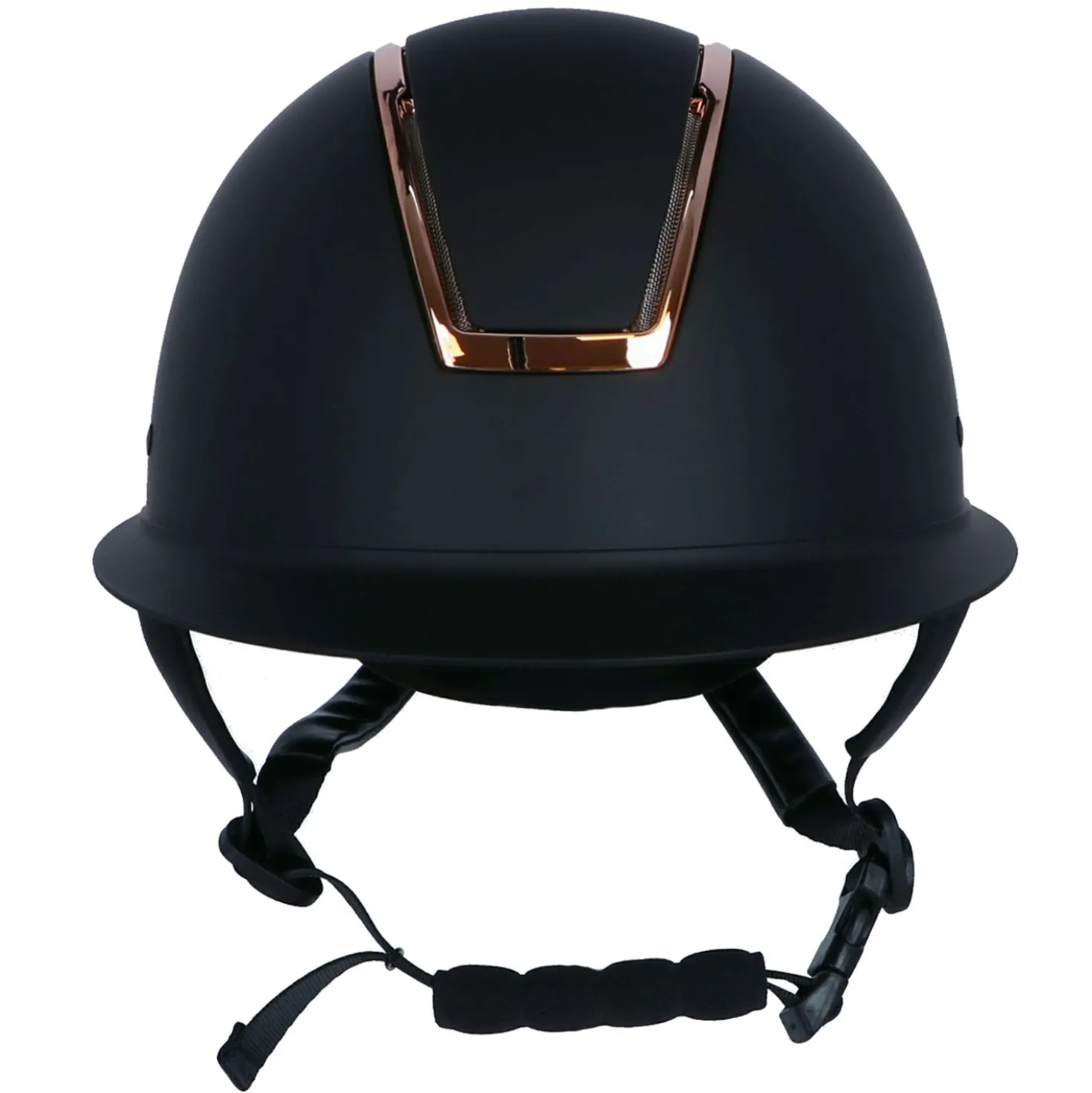 HKM Cap Lady Shield Zwart/Rosegoud