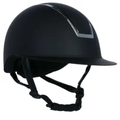 HKM Cap Lady Shield Zwart/Zilver
