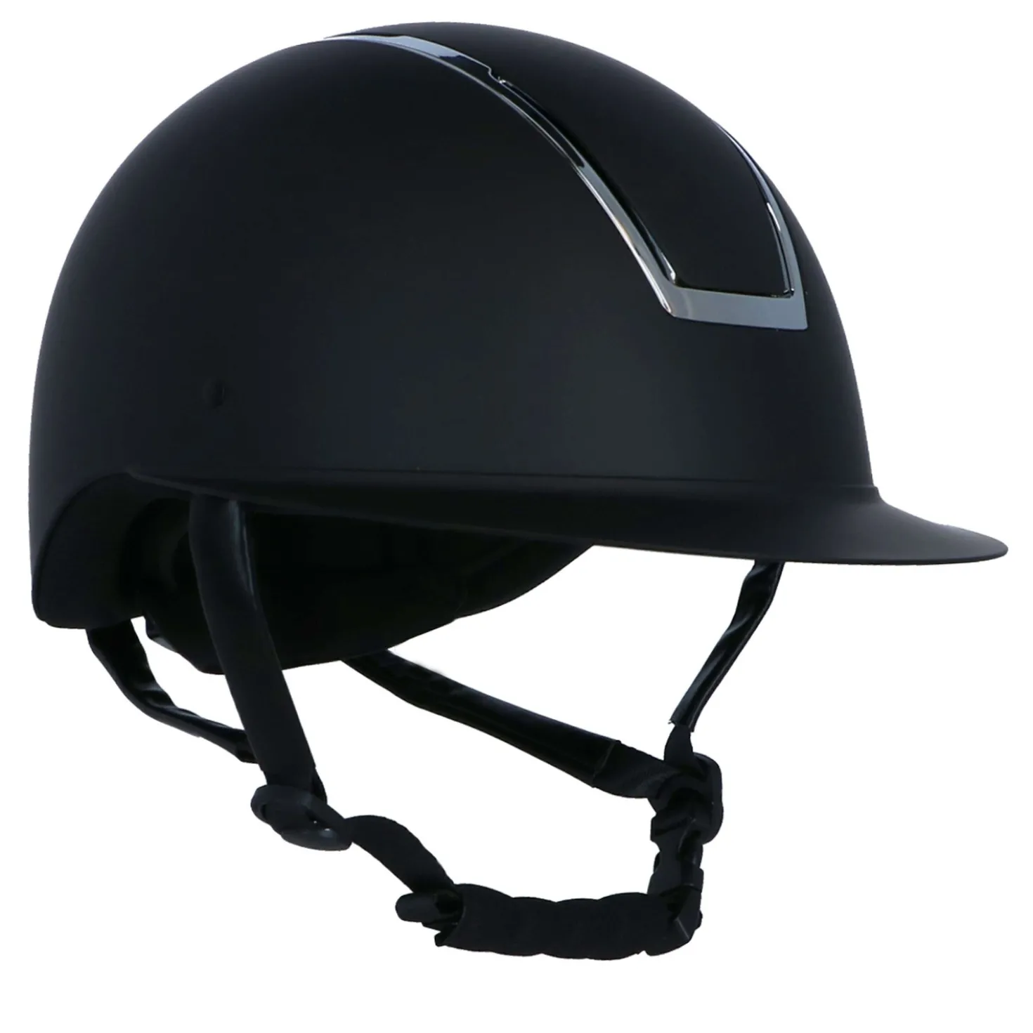 HKM Cap Lady Shield Zwart/Zilver