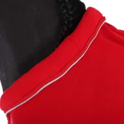 HKM Fleecedeken Met Kraag Rood
