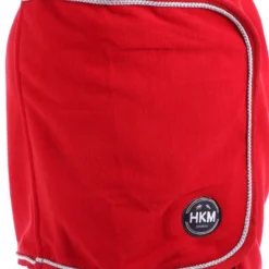 HKM Fleecedeken Met Kraag Rood