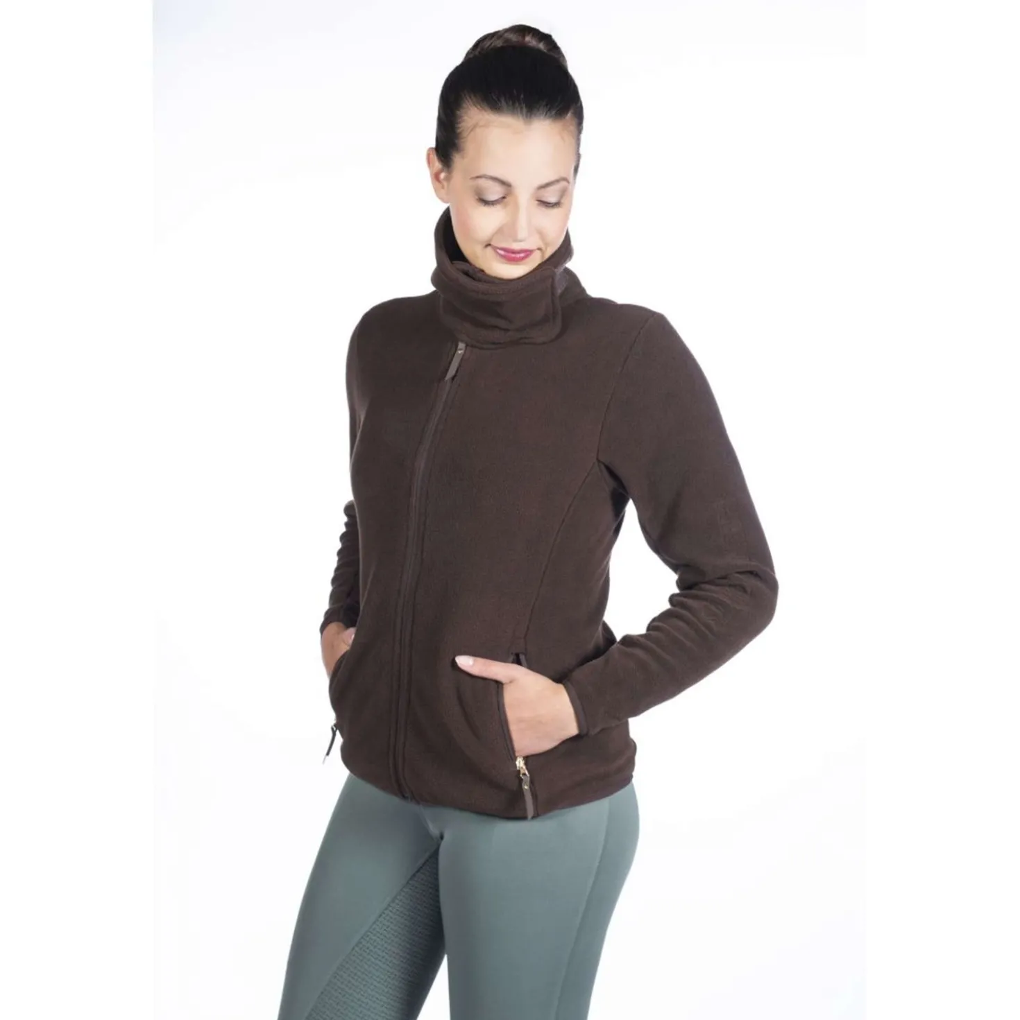 HKM Fleecevest Basil Donkerbruin