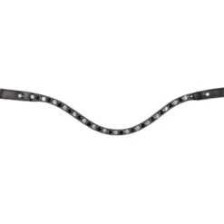 HKM Frontriem Amazing Zwart/Zilver