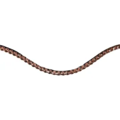 HKM Frontriem Rosegold Glamour Bruin/Rosegoud