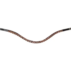HKM Frontriem Rosegold Glamour Bruin/Rosegoud