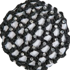 HKM Haarnetje met Siersteentjes Zwart
