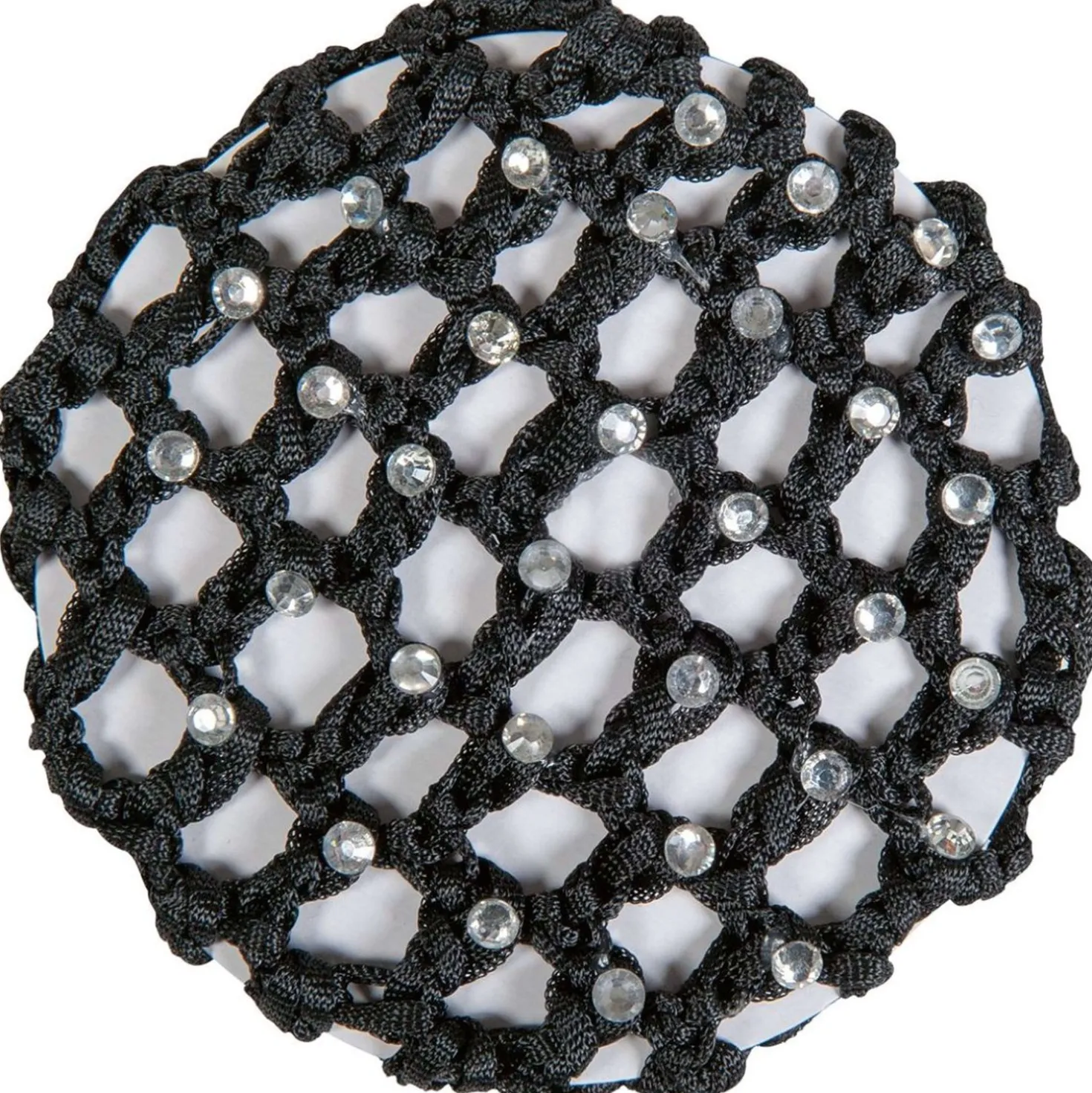 HKM Haarnetje met Siersteentjes Zwart