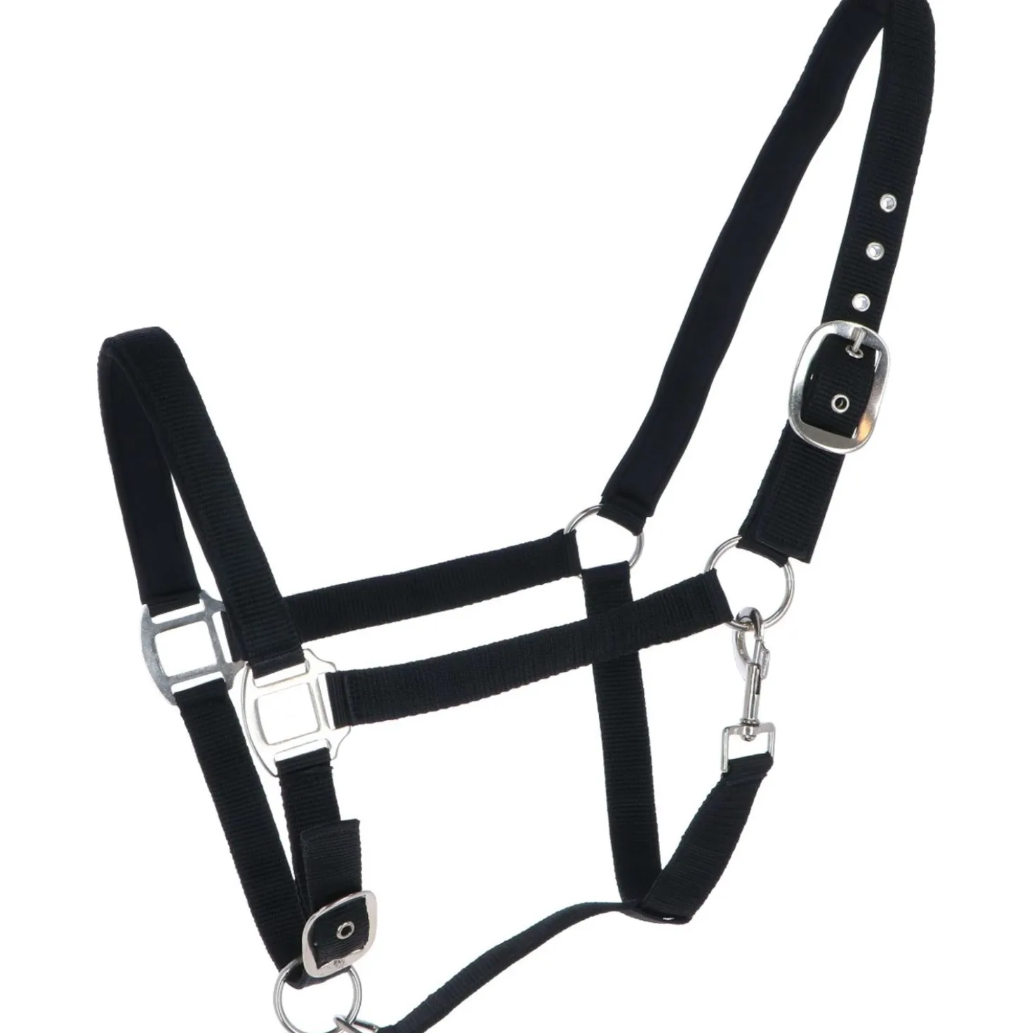 HKM Halster Charming Zacht Onderlegd Zwart