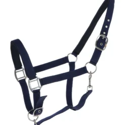 HKM Halster Charming Zacht Onderlegd Donkerblauw