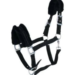 HKM Halster Glitter Polarfleece Voering Zwart