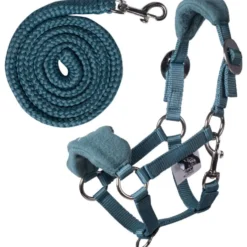 HKM Hobby Horsing Fleece Halster Turqoise