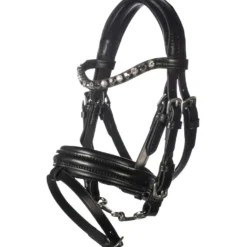 HKM Hobby Horsing Hoofdstel Leather Zwart