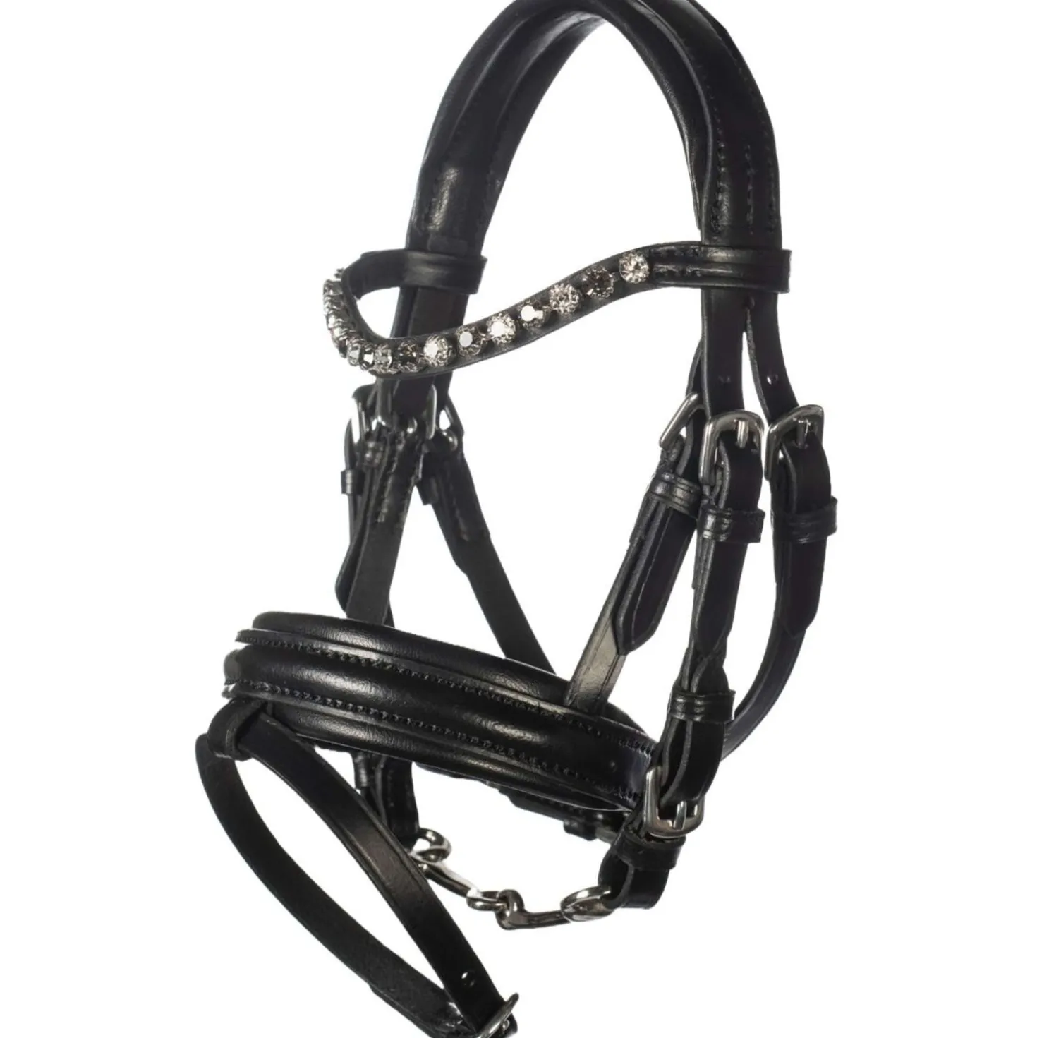 HKM Hobby Horsing Hoofdstel Leather Zwart