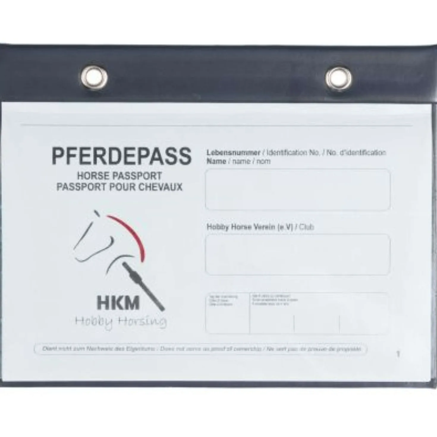 HKM Hobby Horsing Paspoorthouder Donkerblauw