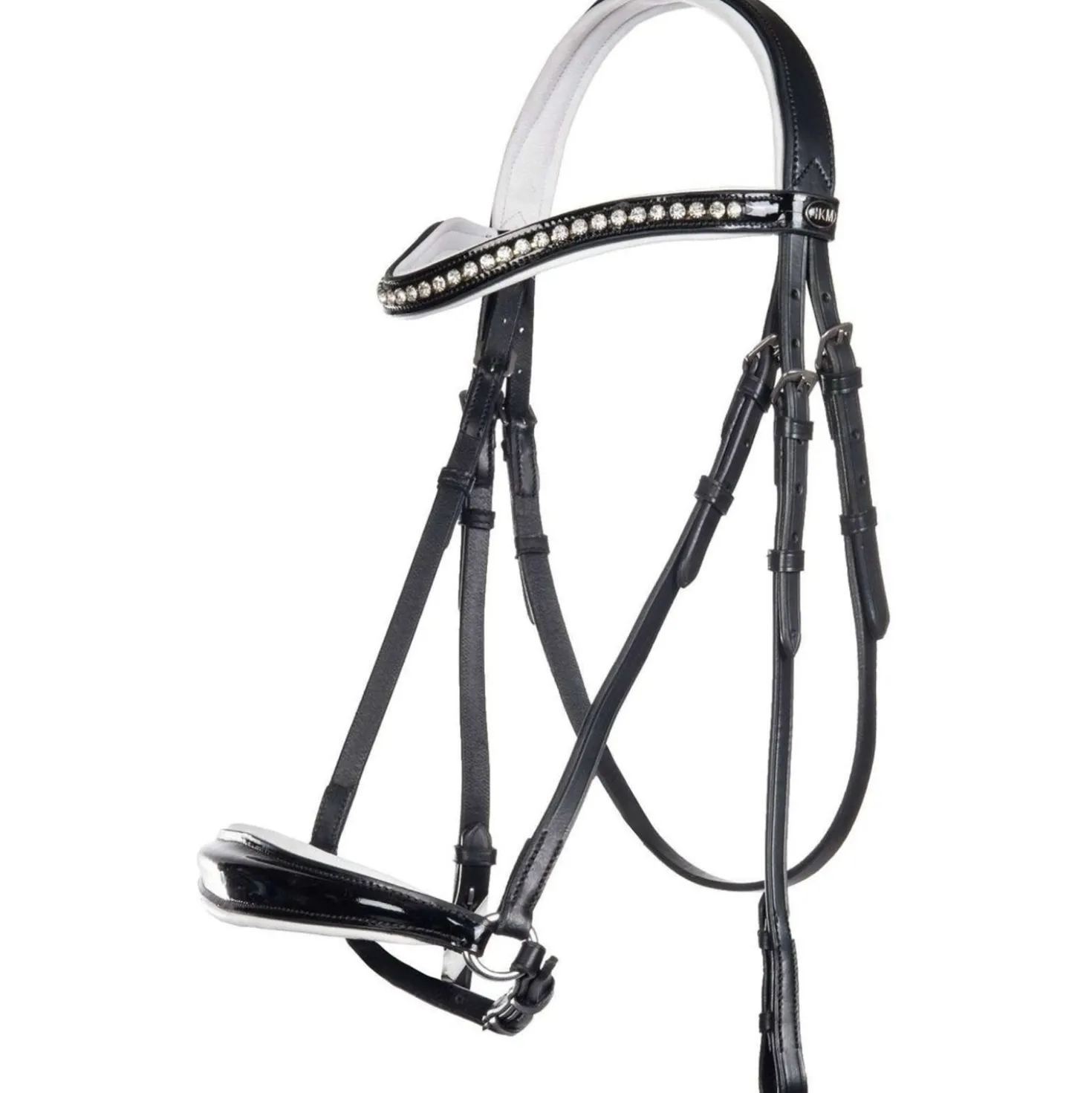 HKM Hoofdstel Carolin Zwart/Wit