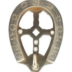 HKM Hoofdstelhanger Messing Hoefijzer