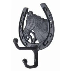 HKM Hoofdstelhanger Uit Gietijzer Paardenhoofd