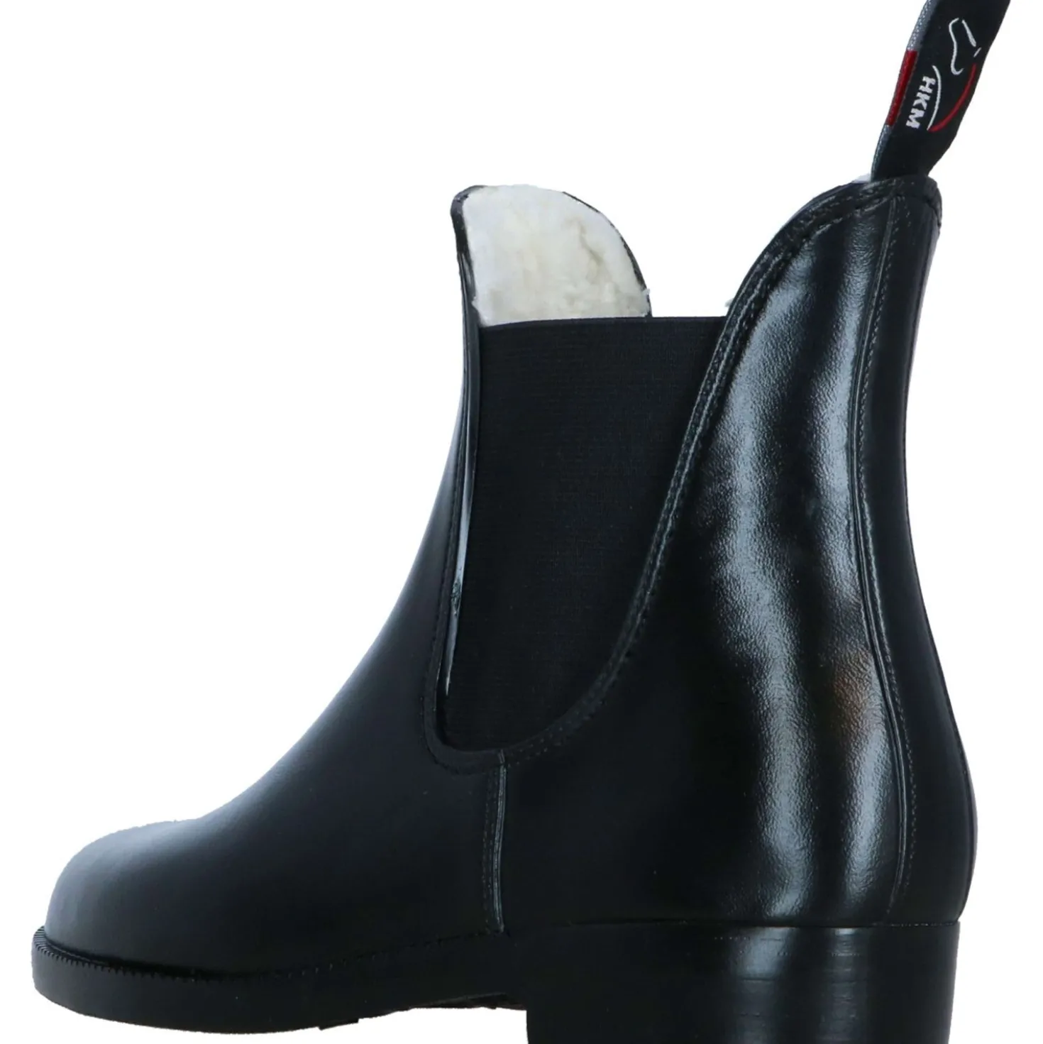 HKM Jodhpurs uit Rubber met Teddyvoering Zwart
