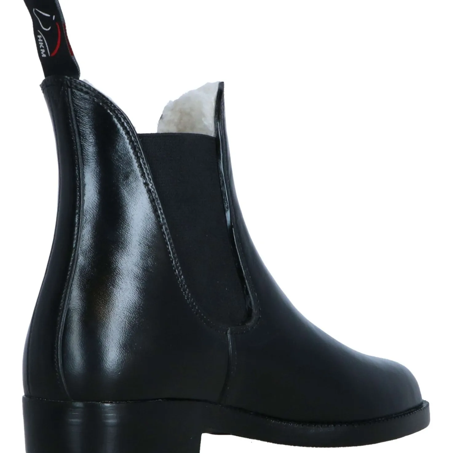 HKM Jodhpurs uit Rubber met Teddyvoering Zwart
