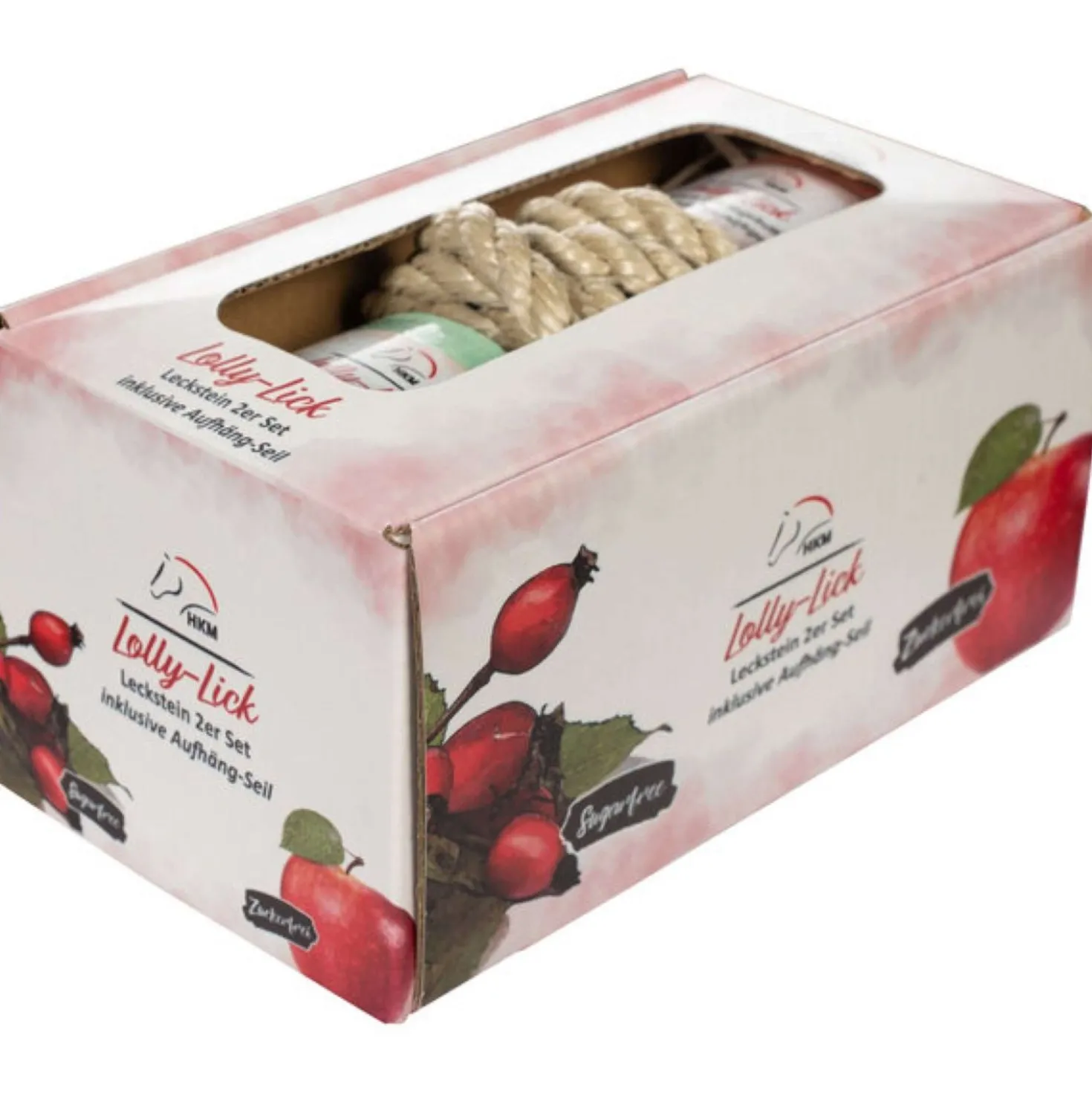 HKM Liksteen Lolly Lick Set van 2 Rozenbottel/Appel