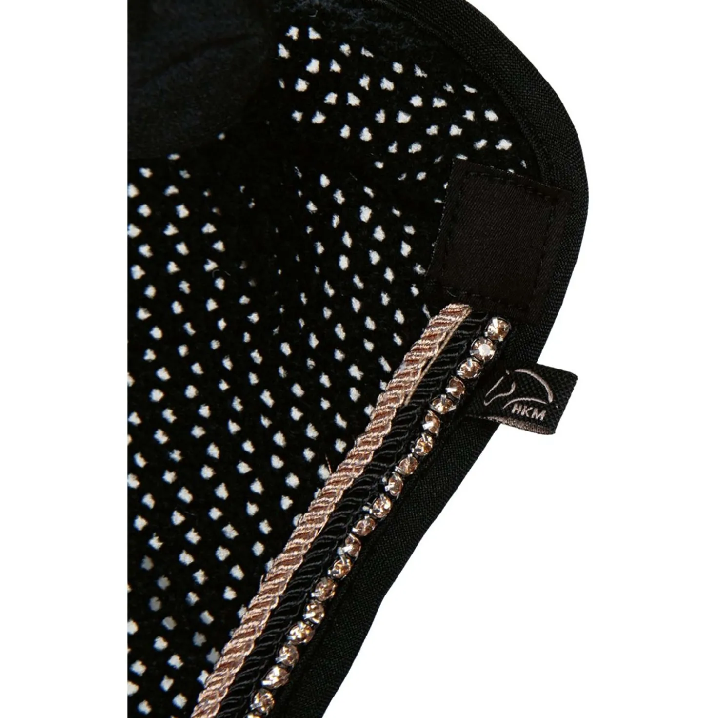 HKM Oornetje Rosegold Glamour Zwart/Rosegoud