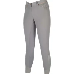 HKM Rijbroek Rosegold Sparkle Full Grip Grijs/Rosegoud