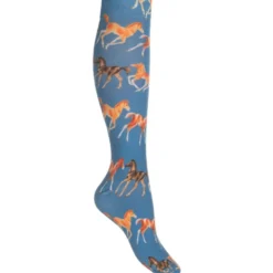 HKM Rijsokken Pony Club Rook Blauw