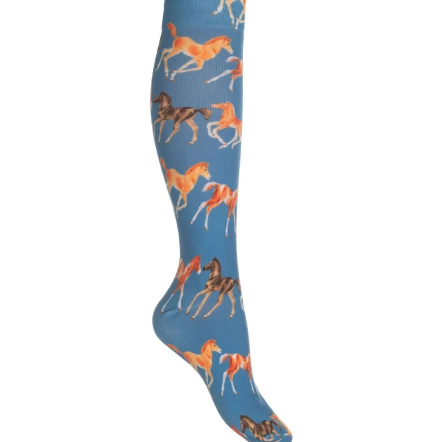 HKM Rijsokken Pony Club Rook Blauw
