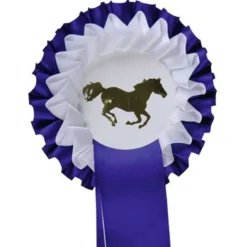 HKM Rozet 2 Lagen Blauw/Wit