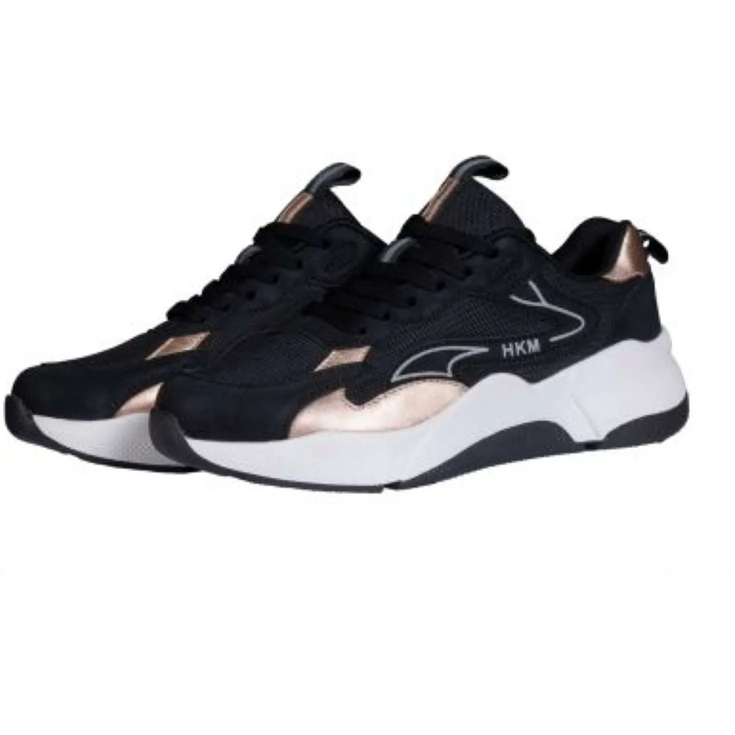 HKM Schoenen Rosegold Glamour Zwart