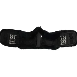 HKM Singel Lamsvel Zwart/Zwart
