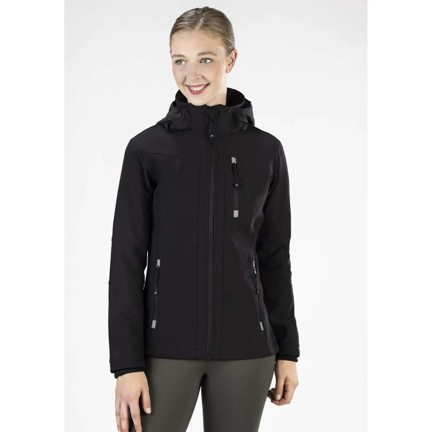 HKM Softshelljack Sport Dames Zwart