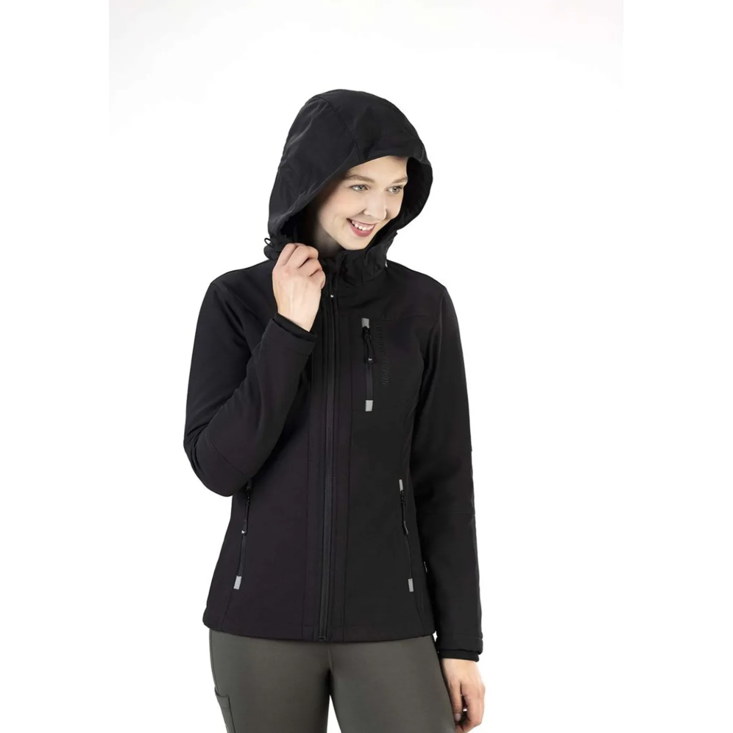 HKM Softshelljack Sport Dames Zwart