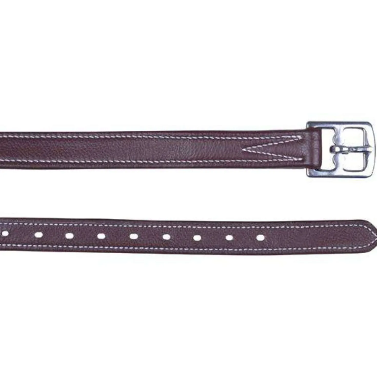 HKM Stijbeugelriemen Flexi 2st Bruin